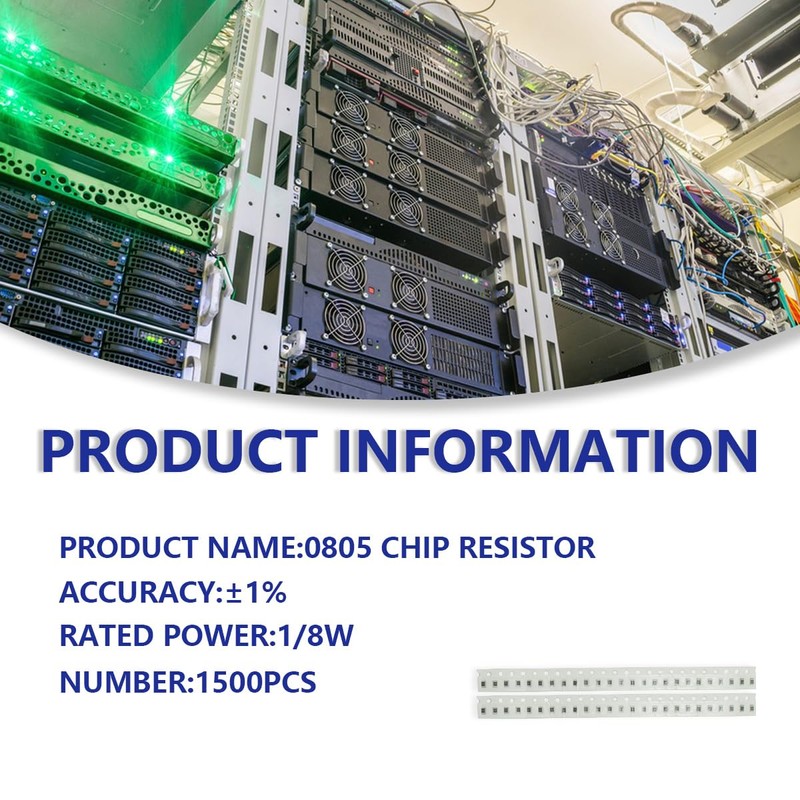 Innfeeltech 1500pcs High Quality SMD Resistor Kit 0805 1/8W 60