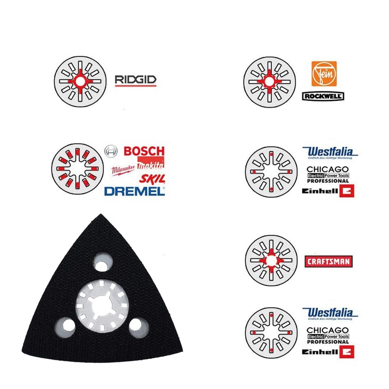 Multi Tool Sanding Pad 80MM Compatible with Makita, Worx, Fein