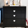 SWZHAI 6 Pcs White Ceramic Cabinet Knobs, Heart Shaped Drawer
