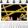 Construction Site Theme Backdrop for Construction Themed Birthday Party MEETSIOY