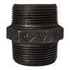 Black Malleable Iron Pipe Fitting, 1-1/2 inch BSP Hexagon Nipple
