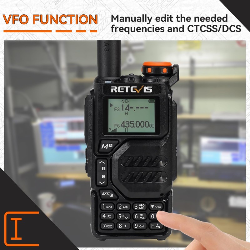 Retevis RA79 (Upgrade for UV 5R 3rd) Ham Radio, Dual