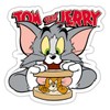 Spreadshirt Tom And Jerry Mouse Sandwich Sticker 10cm x 10cm