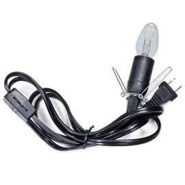 Hypnotic Gems Gallery: Premium UL Listed Cord and Bulb for Salt Lamps, Pumpkins, Christmas Villages, and More