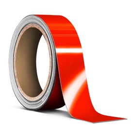 VViViD Vinyl Tape Pinstripe Red Reflective Gloss Adhesive Automotive Film (1" x 20ft)