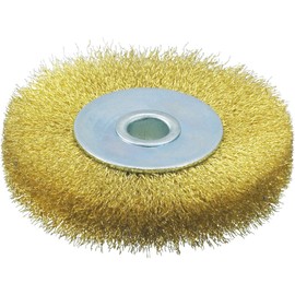 Trusco TB-6344 Foil Brush, 2.9 x 0.4 inches (75 x 10 mm), Brass Wire, Wire Diameter 0.06 inches (0.15 mm)