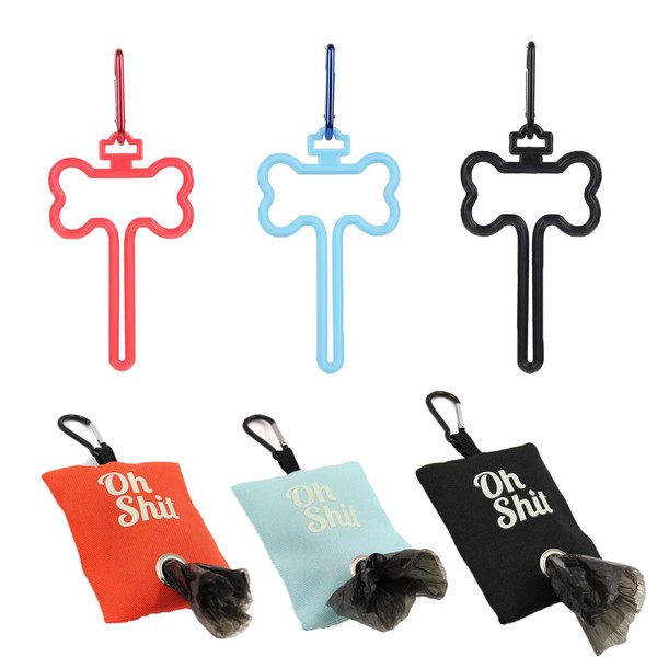 Dog Poop Bag Holder Sets, 3 set Poop Bag Holder