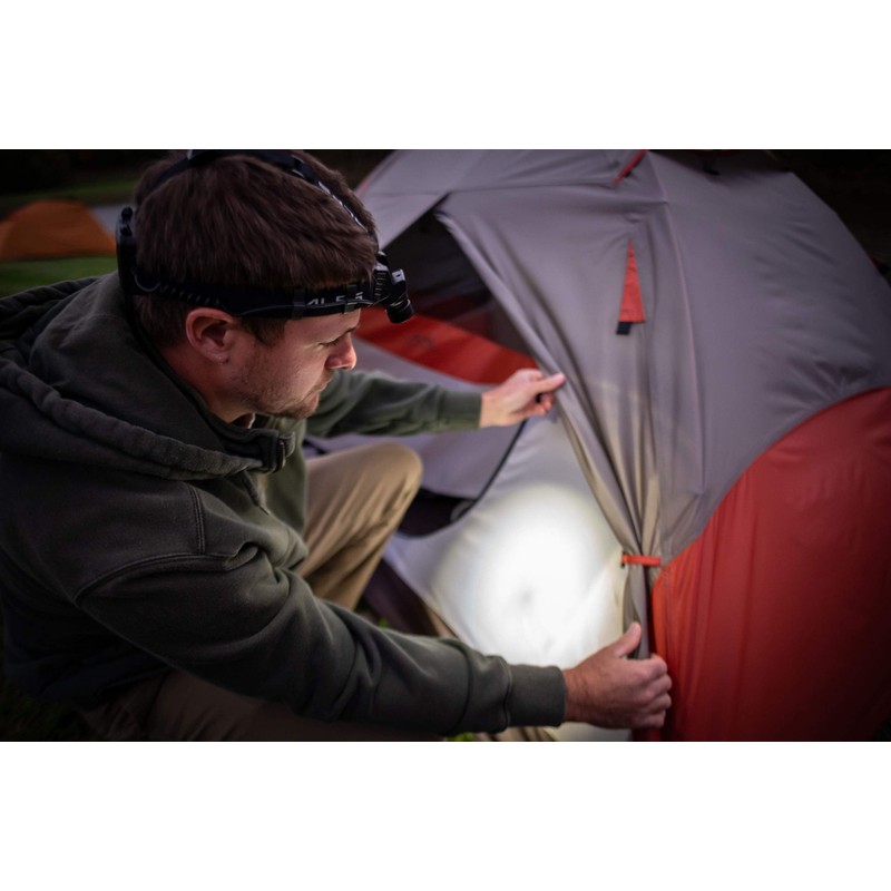 ALPS Mountaineering Linterna frontal 250, color negro