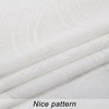 XWZO Linen Sheer Valance for Windows Solid Semi Transparent Curtains