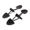 Cherjoury 6 Pairs Leather Horn Toggle Closure Buttons Coat for