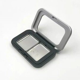미니 아크릴창 마그넷 공팔레트 틴케이스 2구 립밤케이스 립용기 Mini Acrylic Window Magnet Compact Palette Tin Case 2 Grid Lip Balm Case Lip Container