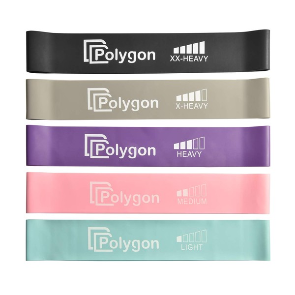 Polygon Resistance Loop Exercise Bands, Workout Flexbands for Physical Therapy,