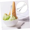 iplusmile 2pcs Stainless Steel Dumpling Scoop Convenient Filling Spoon for