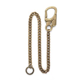 Ahiller Biker Wallet Chain, Heavy Duty Pocket Chain with Carabiner Clip, Men Chains for Key, Jean, Pant, Purse and Handbag (YKL-brass,1p)