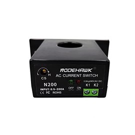 Current Sensing Relay AC Current Sensing Switch 0.5-200A Normally Open Current Sensor Monitoring Relay (N200)