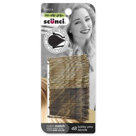 Scünci® No-Slip Grip® COLOR MATCH™ Beautiful Blends Bobby Pins for Blonde Hair (Packaging May Vary), 48 Count