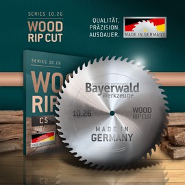 Bayerwald CS Circular Saw Blade, Diameter 250 mm x 1.6 mm x 30 mm, Wolf Tooth (56 Teeth), Coarse, Quick Cuts, Firewood & Wood Materials, Longitudinal and Cross Section