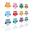 Children's Desk Mat - "Cute Colourful Owls" - Made of