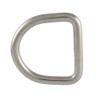 BOOTSTEILE BRAUER Pack of 5 D-Ring Welded, Polished, Diameter 8