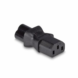 LINDY IEC C6 Cloverleaf Socket To IEC C13 3 Pin Plug Adapter