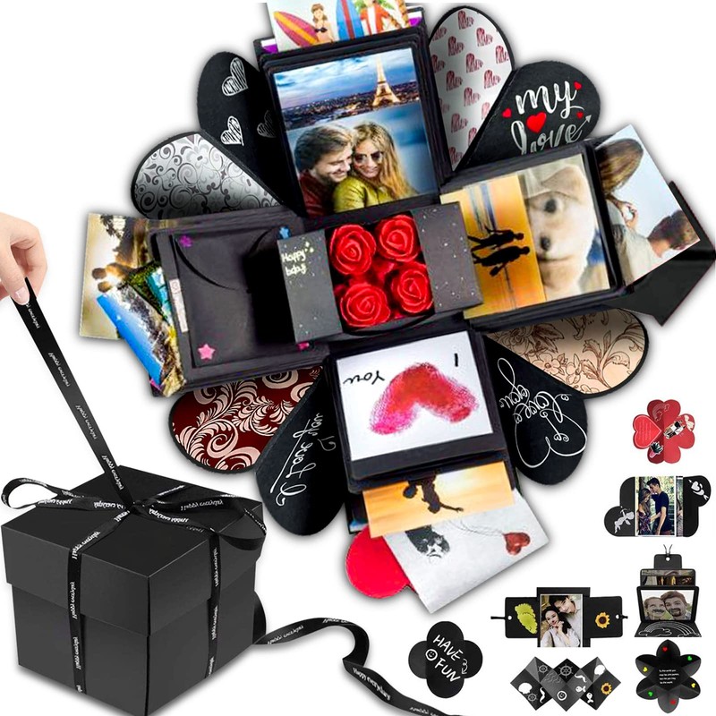Wanateber Explosion Box DIY Gift - Love Memory, Scrapbook, Photo