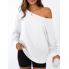 AUTOMET Women Off the Shoulder Sweatshirt Oversized Tops Fall Outfits
