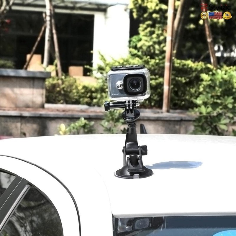 micros2u Car Suction Mount Holder compatible with GoPro Hero 12