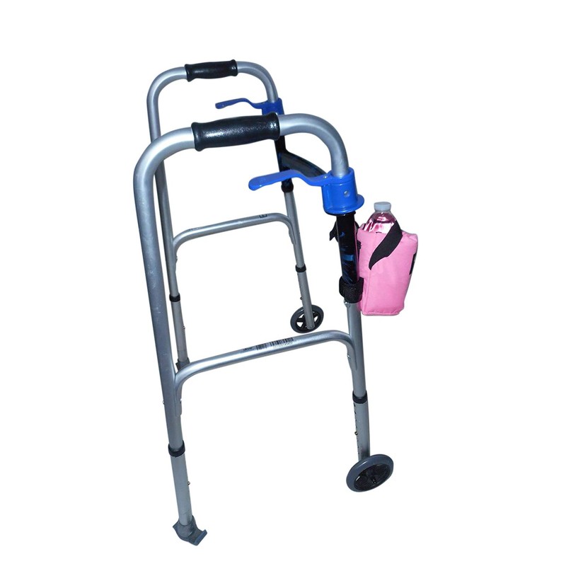 Beverage Holder for Rollator,Walker,Fully Padded Holds 16 fl oz Bottle