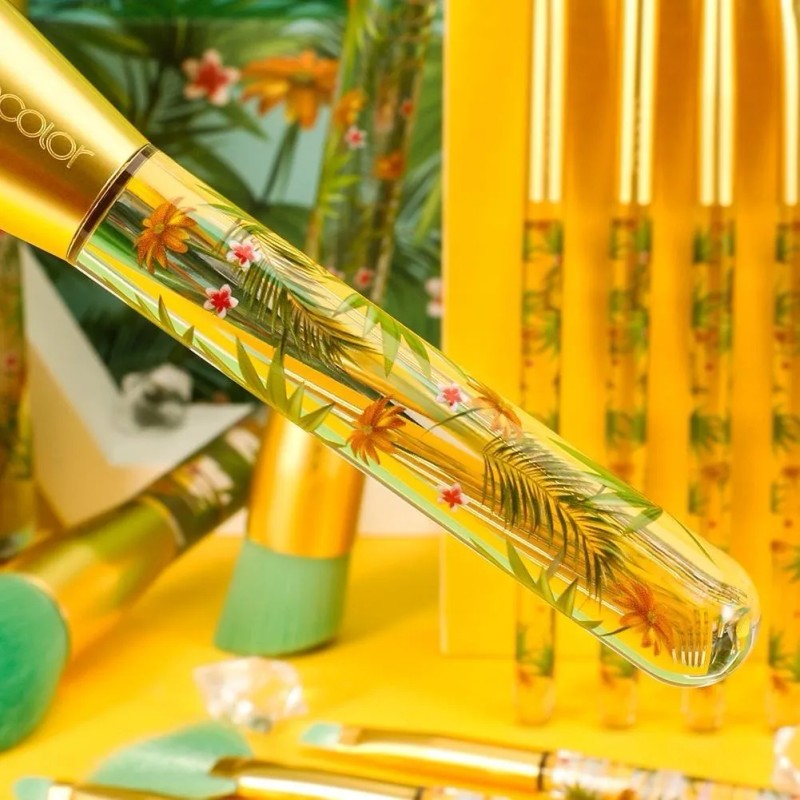Docolor - Set De 14 Brochas Tropical Para Maquillaje