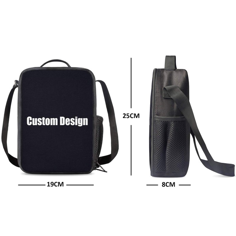 JIMOWANG Galaxy Wolf Insulated Lunch Bag with Shoulder Strap and