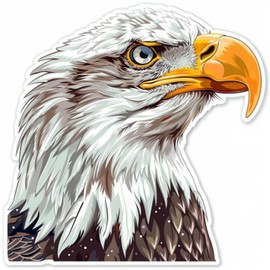 Generic Majestic Bald Eagle Bird Twitcher Sticker for Car, Laptop, Helmet, Bike, SUV, Truck, Water Bottle, Notebook, Bumper, Guitar, Decal Window, Vinyl Sticker 5-inch.