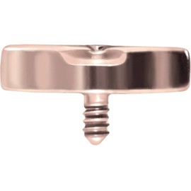 PIERCINGLINE Titanium Screw Attachment with External Thread 0.9 mm Lotus Blossom Piercing Attachment Replacement Choice of Colours, Titanium