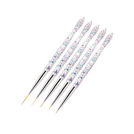 Vaguelly 5pcs Nail Art Drawing Tools Durable Manicure Pens for DIY Nail Art Elegant Design Manicure Salon Accessories