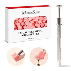 MelodySusie Soft Nail Sponges for Ombre, Nail Art Sponges With Grabbing Pen, Blooming Nails, Gradient Nail, Manicure Nail Art Tools, Professional Accessories Supplies for Home and Salon Use