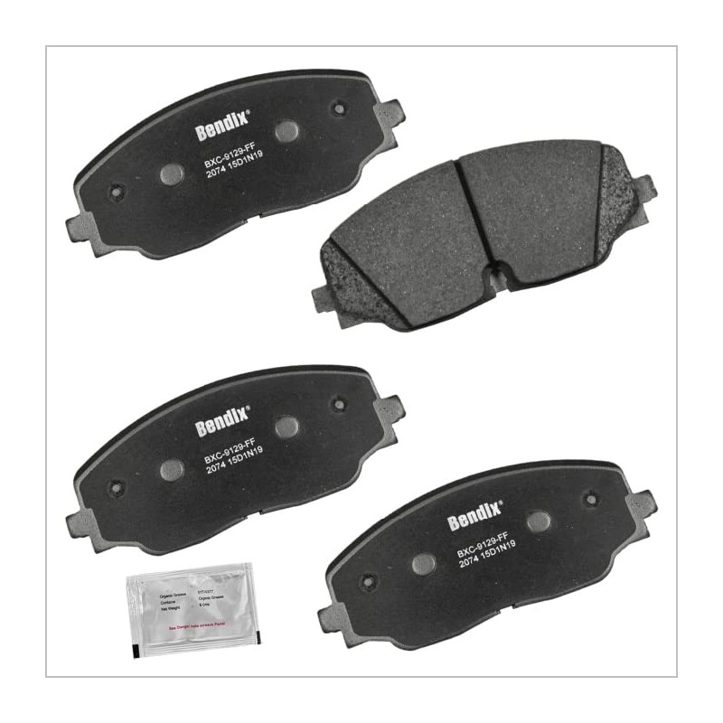 Bendix Priority1 CFC2074 Ceramic Front Brake Pads for Volkswagen Atlas