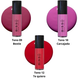 Set Rubor Liquido Bissú Tono 09 Bestie 3 Pzas