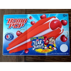 Bomb Pop 2014 Bomb Pop Tear Jerkers Extra Sour Ice Cream Truck Sticker Decal 8"x5"