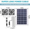 SOLPERK 10W Solar Exhaust Fan for Greenhouse & Chicken Coop