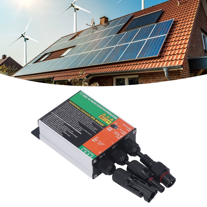MPPT Solar Grid Tie Inverter Pure Sine Waving Aluminium Alloy