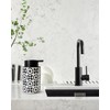 UNBONSOUHAIT Ceramic Hand Soap Dispenser for Bathroom Deco,12ounce Refillable Liquid