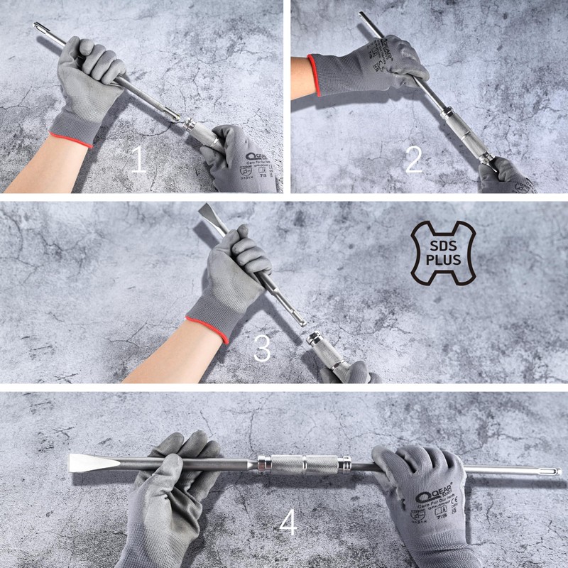 Nucraft Adapter SDS Plus mounting connector suitable for drill extension,