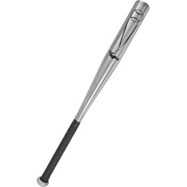 normani Wooden or Aluminium Baseball Bat with Non-Slip Grip Colour Aluminium Size 38