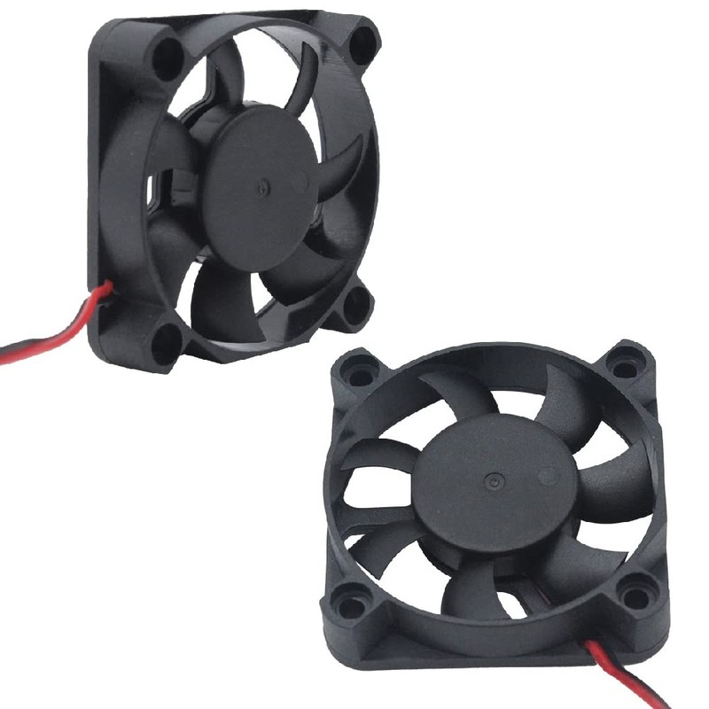 PENGLIN 2PCS 5010 Silent Brushless Cooling Fan 2 Pin Brushless