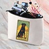 CENWA Rottweiler Cosmetic Make Up Bag Rottweiler Dog Mom Dad