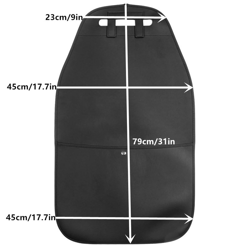 HCMAX 2 Pack Kick Mat Car Seat Back Protector Waterproof