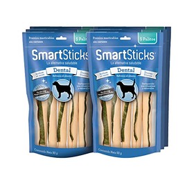 SmartBones - Premios para Perro - Sticks Dental - Hechos con Vegetales y Pollo - Reducen el Sarro - Encías Sanas y Dientes más Blancos - Refresca el A