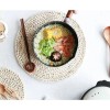 4*manteles Individuales De Ratán Mesa De Comedor Tejido 30cm