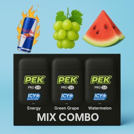 PEK Natural Aroma Therapy Stick – 3 Pack | Refreshing & Centering Essential Oil Inhalers for Healthy Aroma Experience - Healthcare:_Mix Combo (3 Flavors)