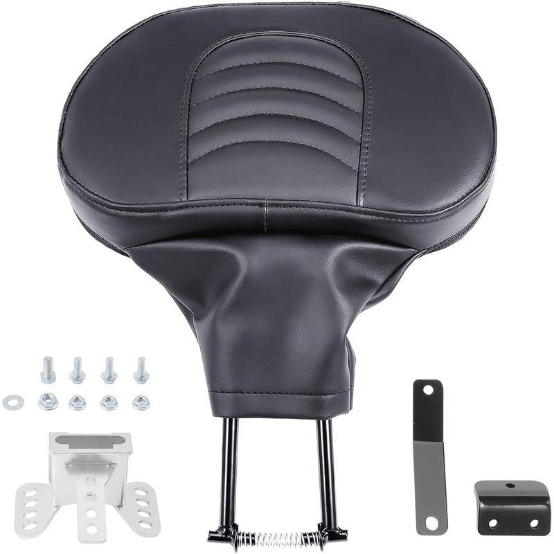 Adjustable Rider Backrest, Detachable Plug-in Driver Backrest Pad with Mounting