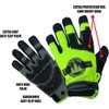 Forester Hi‑Vis Arborist Rope/Climbing Glove (Large)